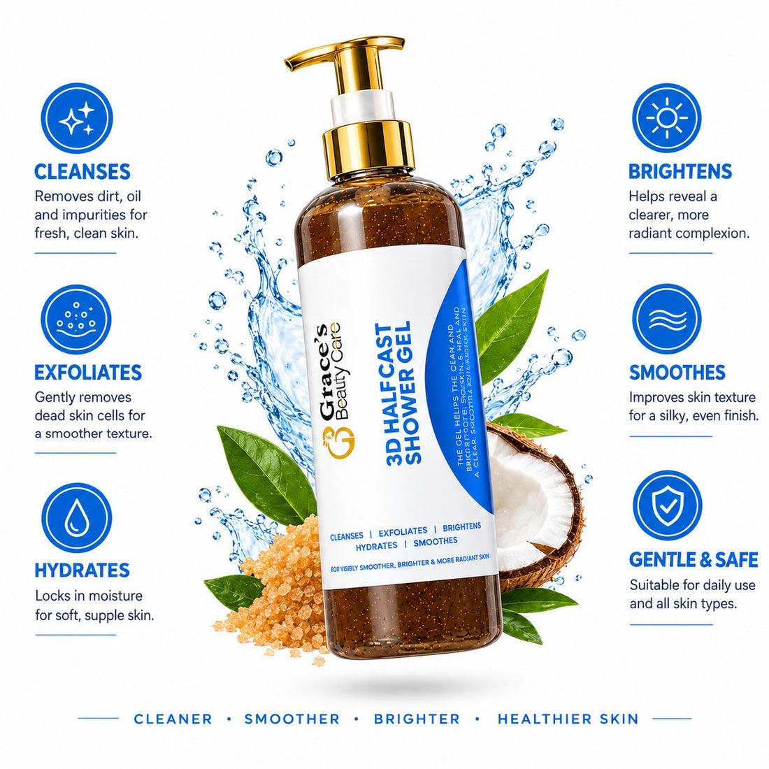 Advanced Halfcast Whitening Shower Gel